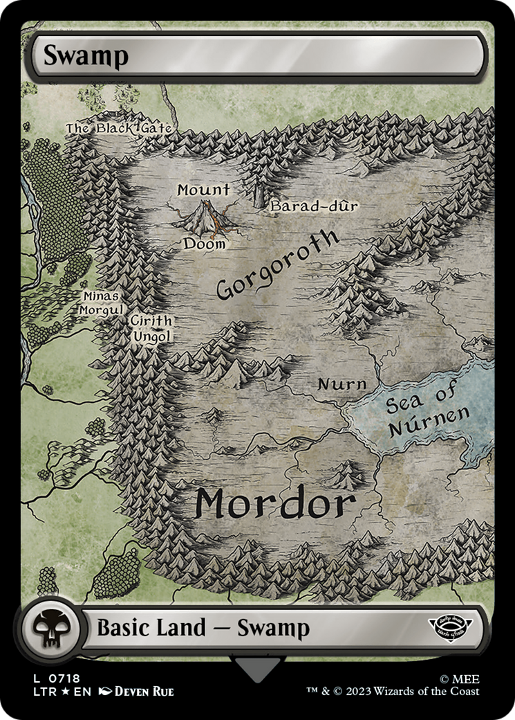 Swamp (0718) (Surge Foil) [The Lord of the Rings: Tales of Middle-Earth] | Game Grid - Logan