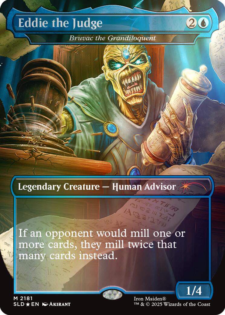 Eddie the Judge - Bruvac the Grandiloquent (Rainbow Foil) [Secret Lair Drop Series] | Game Grid - Logan