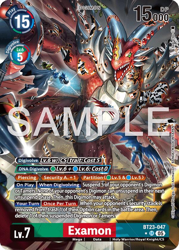Examon [BT23-047SR] (Alternate Art) [Hackers' Slumber] | Game Grid - Logan