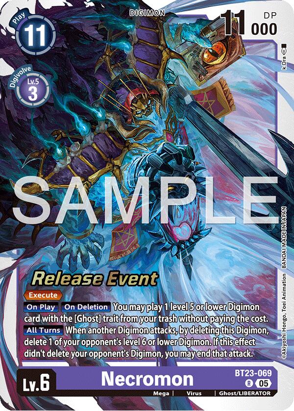 Necromon [BT23-069] [Hackers' Slumber Release Event Cards] | Game Grid - Logan
