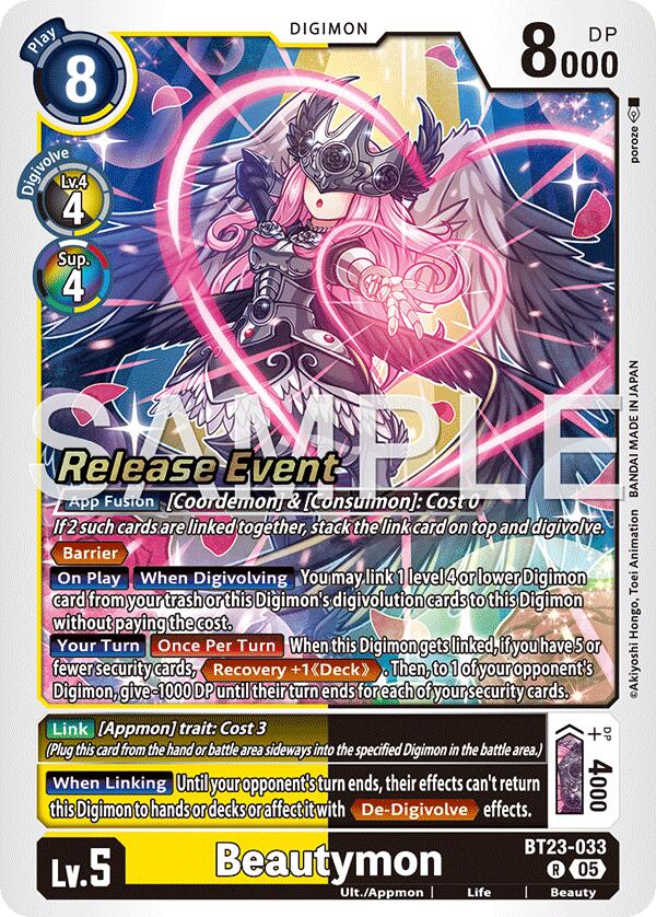 Beautymon [BT23-033] [Hackers' Slumber Release Event Cards] | Game Grid - Logan