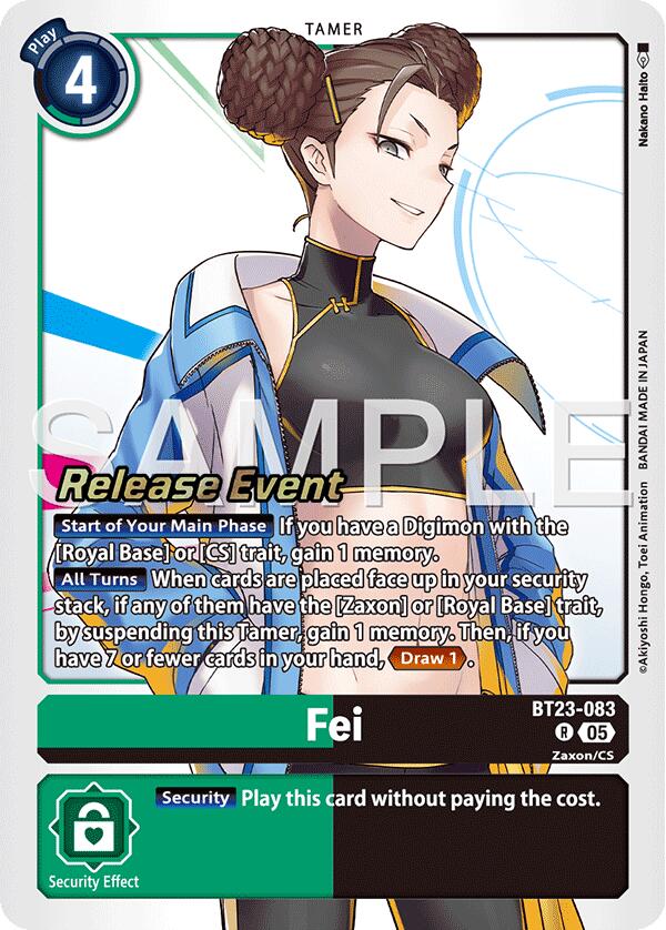 Fei [BT23-083] [Hackers' Slumber Release Event Cards] | Game Grid - Logan
