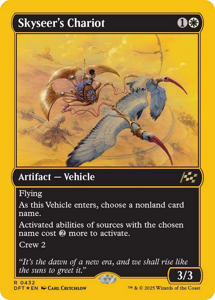 Skyseer's Chariot (First-Place Foil) [Aetherdrift] | Game Grid - Logan