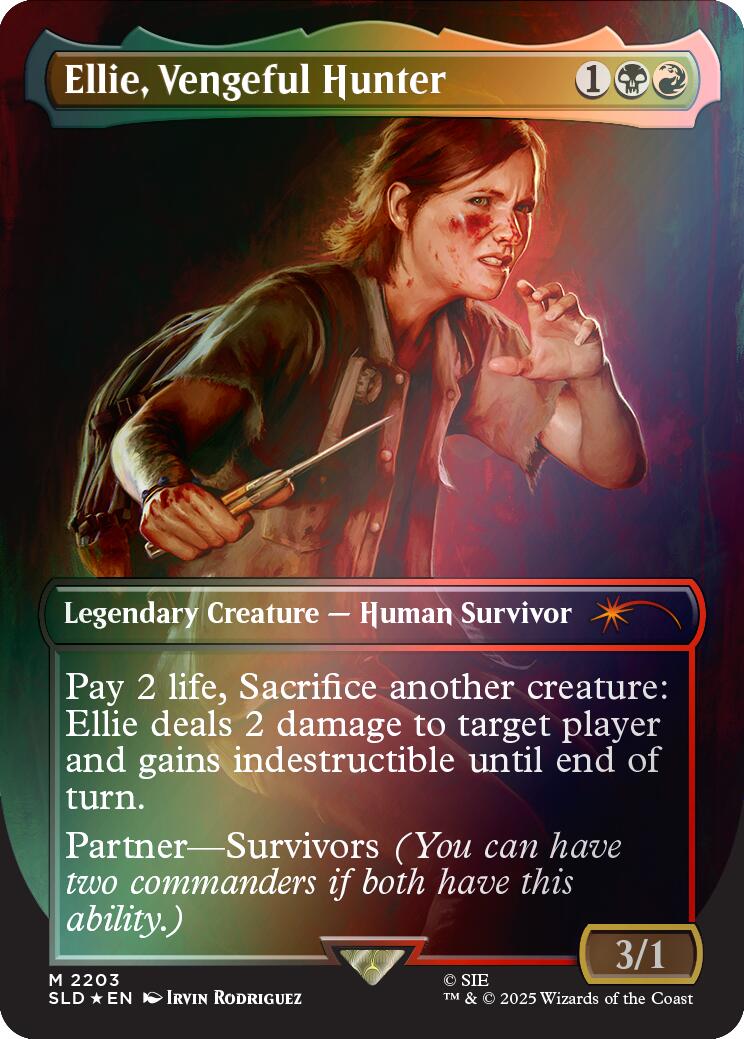 Ellie, Vengeful Hunter (Rainbow Foil) [Secret Lair Drop Series] | Game Grid - Logan