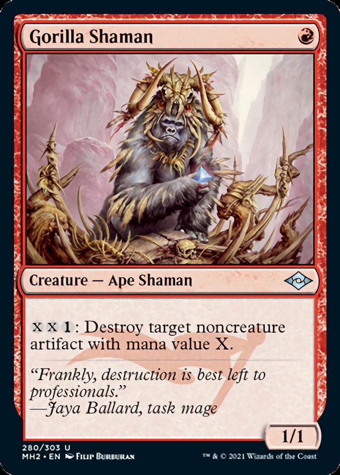 Gorilla Shaman (Foil Etched) [Modern Horizons 2] | Game Grid - Logan