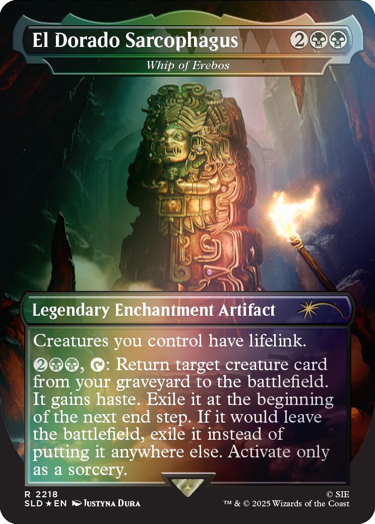 El Dorado Sarcophagus - Whip of Erebos (Rainbow Foil) [Secret Lair Drop Series] | Game Grid - Logan