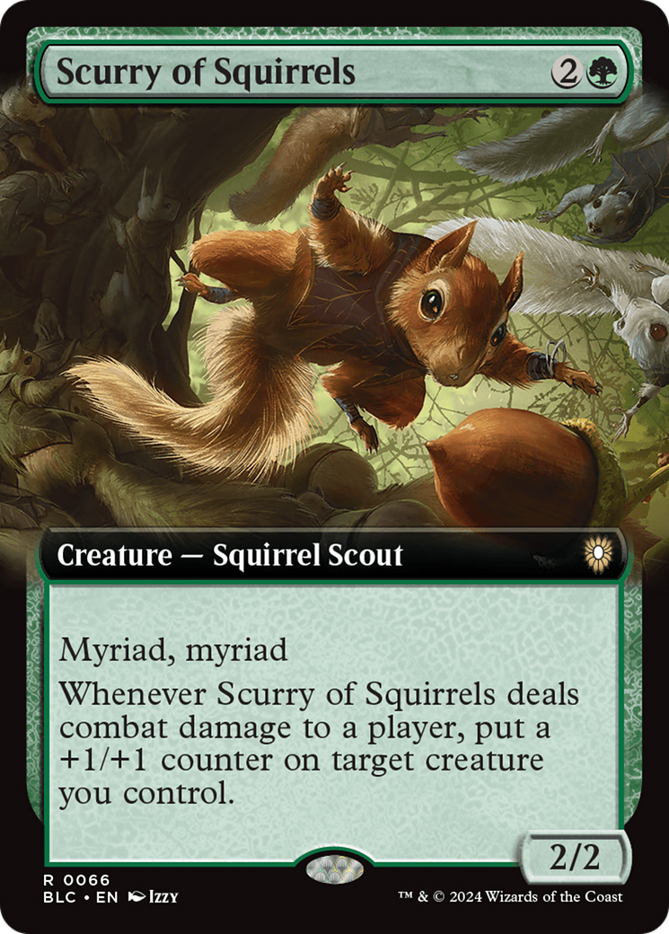 Scurry of Squirrels (Extended Art) [Bloomburrow Commander] | Game Grid - Logan