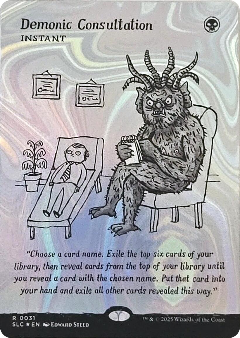 Demonic Consultation (Halo Foil) [Secret Lair Countdown Kit] | Game Grid - Logan