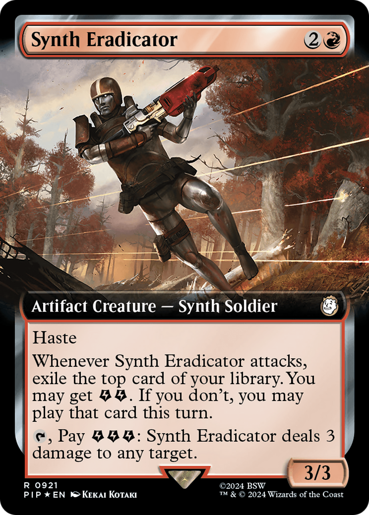 Synth Eradicator (Extended Art) (Surge Foil) [Fallout] | Game Grid - Logan