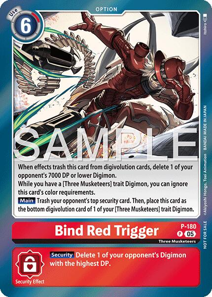Bind Red Trigger [P-180] (Event Pack 8) [Promotional Cards] | Game Grid - Logan