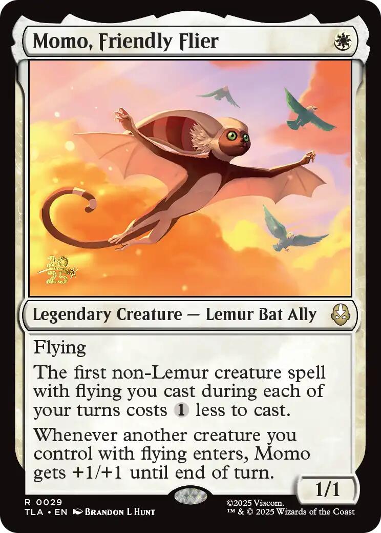 Momo, Friendly Flier [Avatar: The Last Airbender Prerelease Cards] | Game Grid - Logan