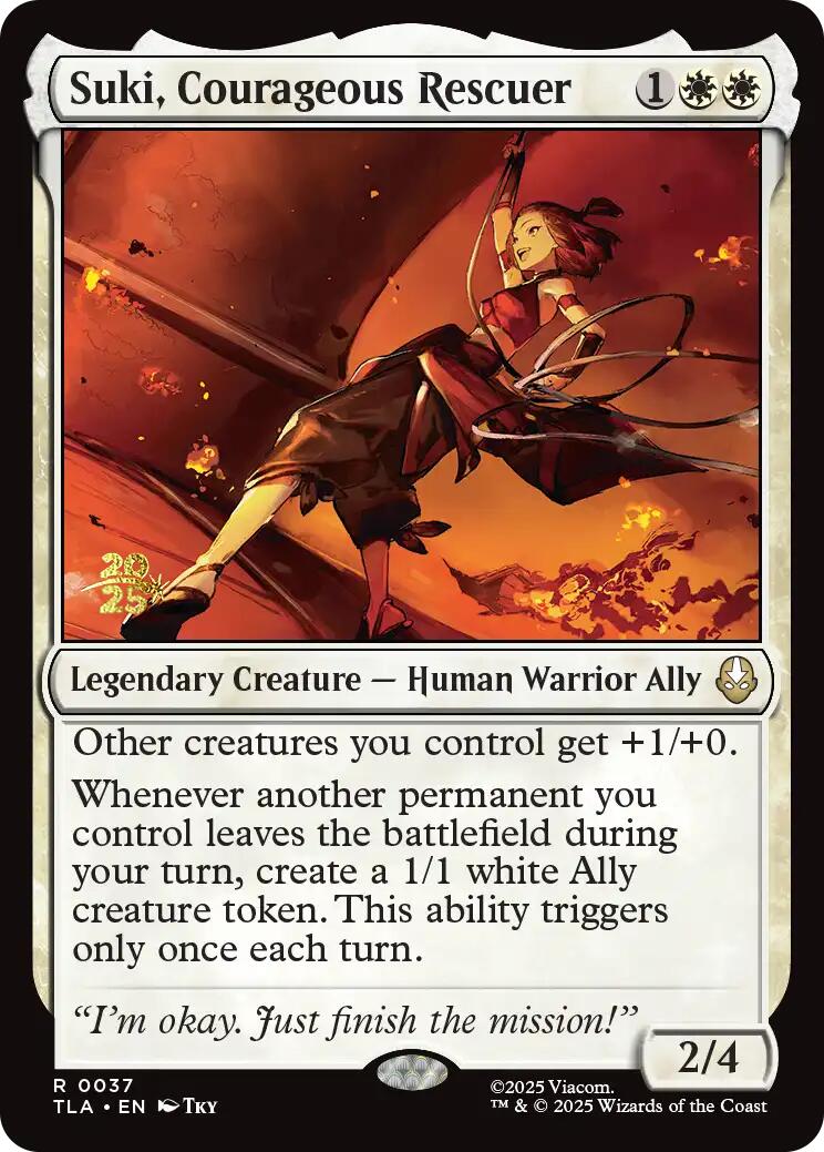Suki, Courageous Rescuer [Avatar: The Last Airbender Prerelease Cards] | Game Grid - Logan