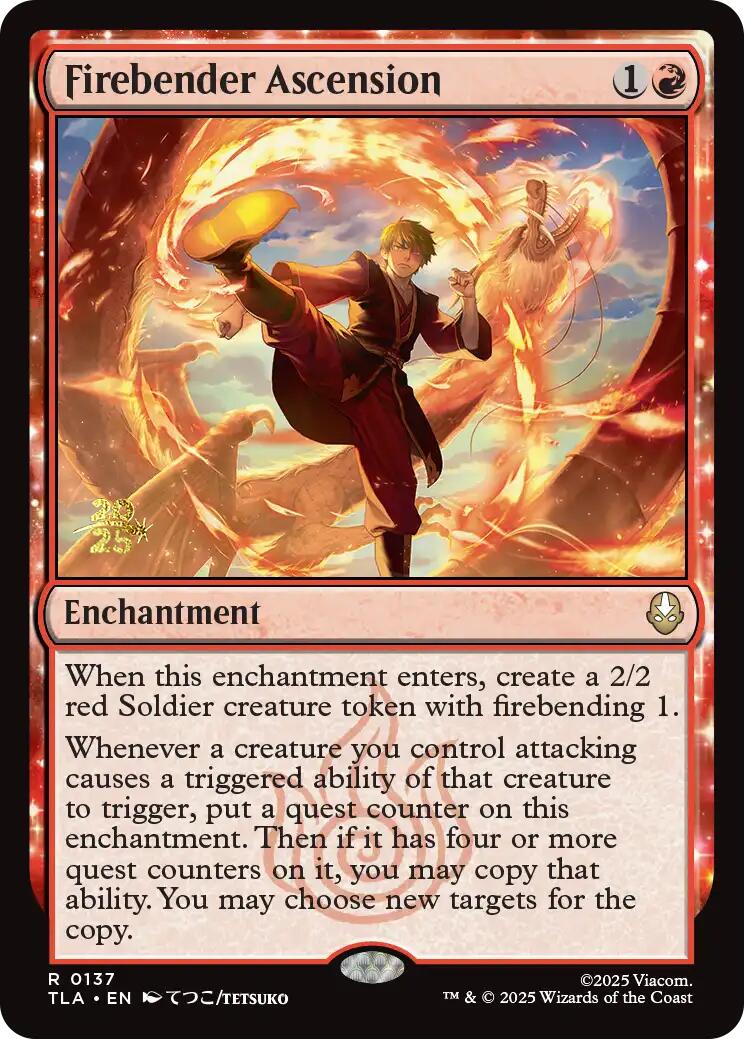 Firebender Ascension [Avatar: The Last Airbender Prerelease Cards] | Game Grid - Logan