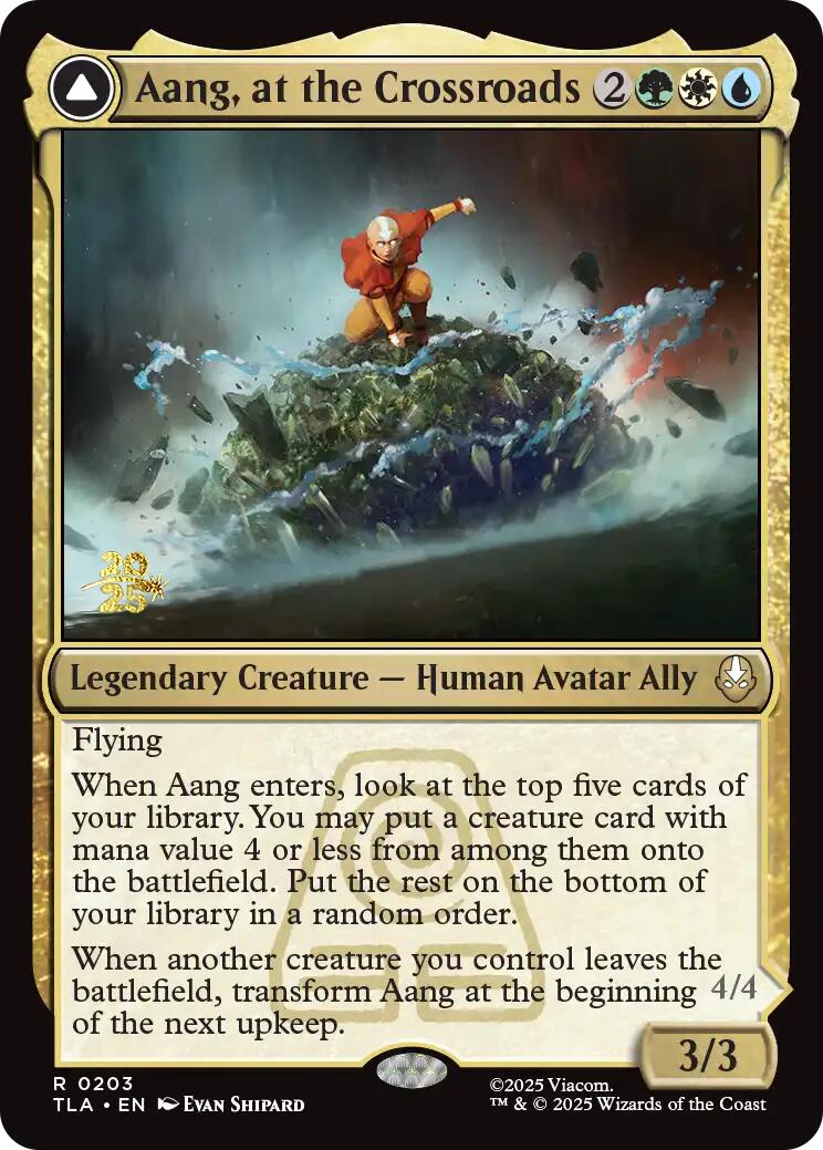 Aang, at the Crossroads [Avatar: The Last Airbender Prerelease Cards] | Game Grid - Logan
