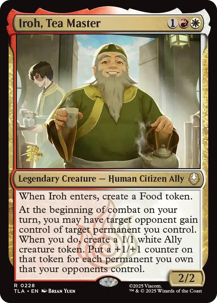 Iroh, Tea Master [Avatar: The Last Airbender Prerelease Cards] | Game Grid - Logan