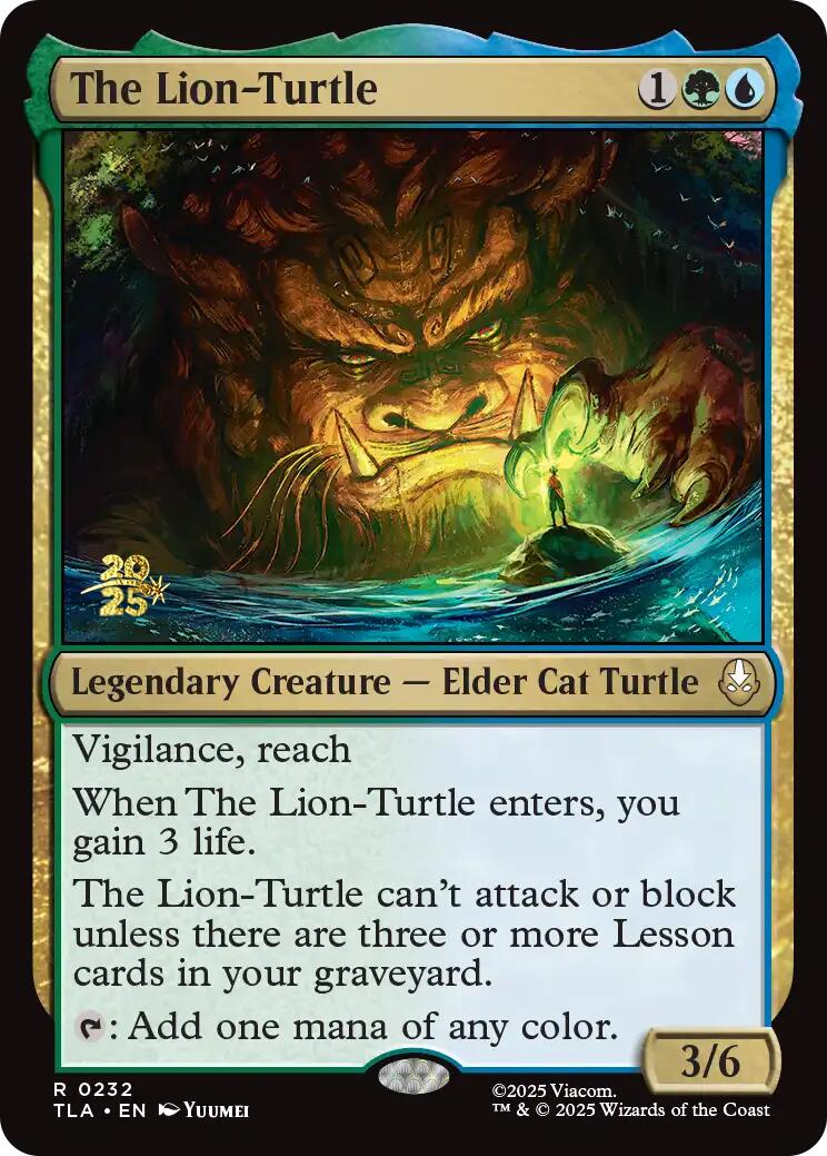 The Lion-Turtle [Avatar: The Last Airbender Prerelease Cards] | Game Grid - Logan
