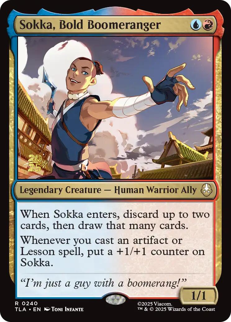 Sokka, Bold Boomeranger [Avatar: The Last Airbender Prerelease Cards] | Game Grid - Logan