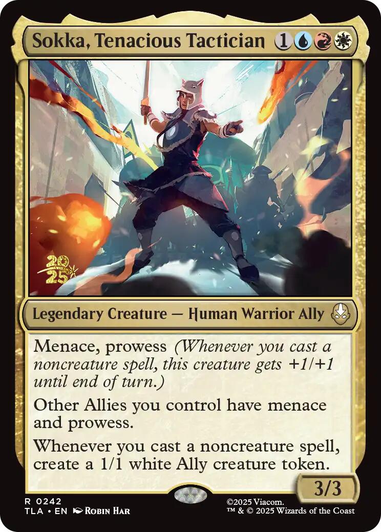 Sokka, Tenacious Tactician [Avatar: The Last Airbender Prerelease Cards] | Game Grid - Logan