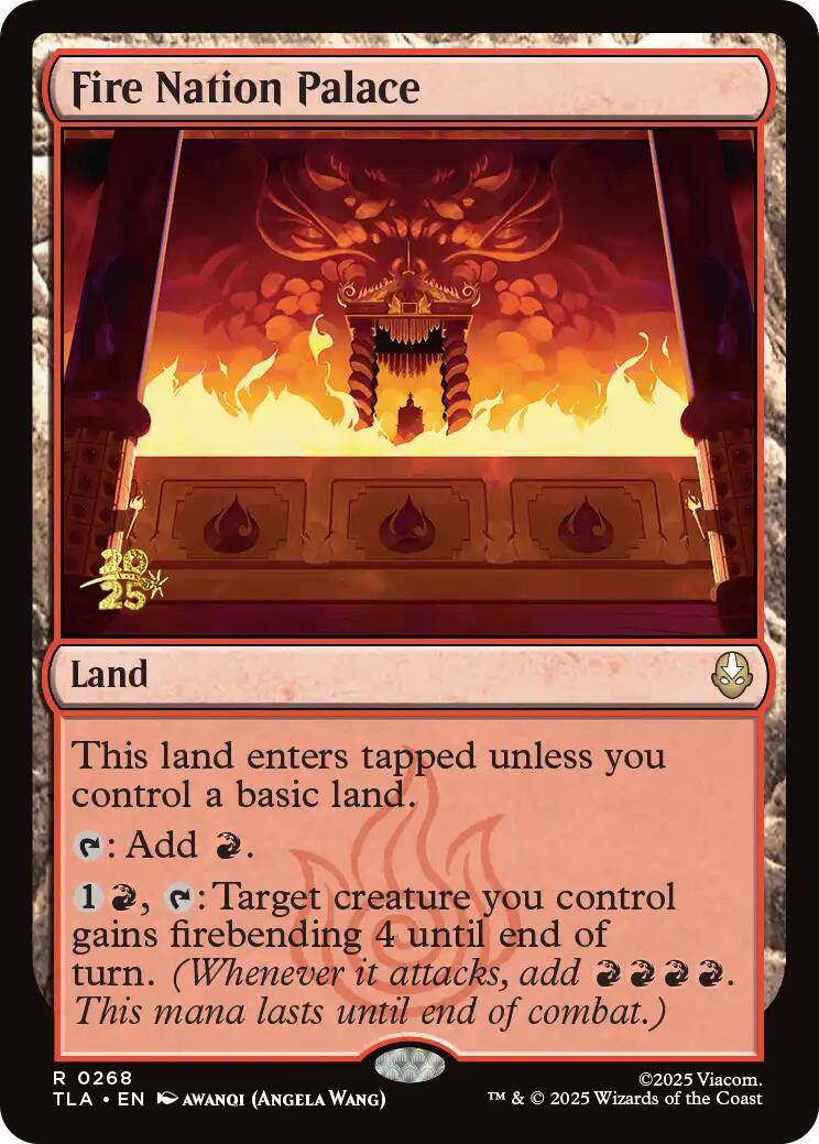 Fire Nation Palace [Avatar: The Last Airbender Prerelease Cards] | Game Grid - Logan