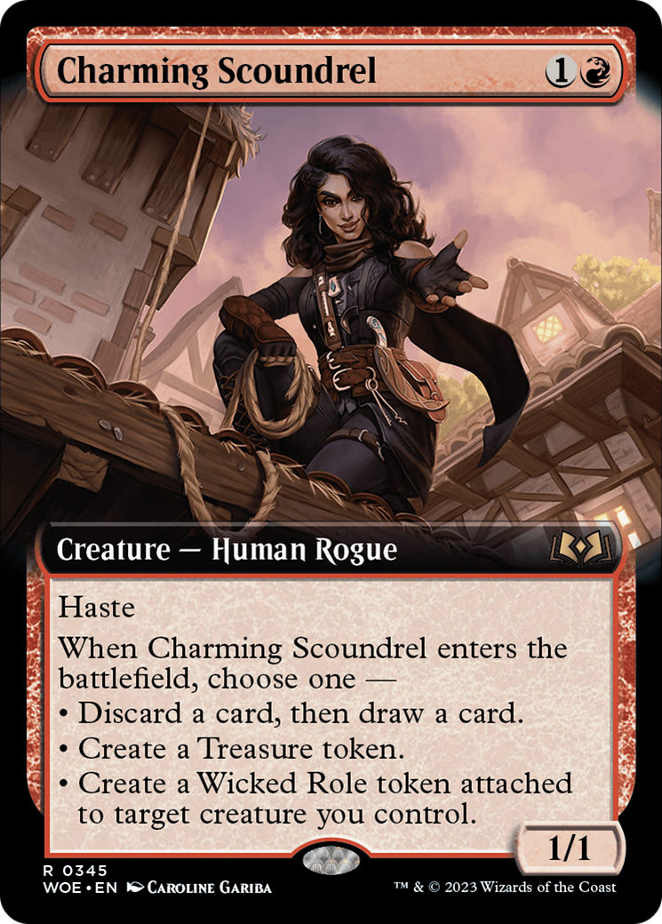 Charming Scoundrel (Extended Art) [Wilds of Eldraine] | Game Grid - Logan