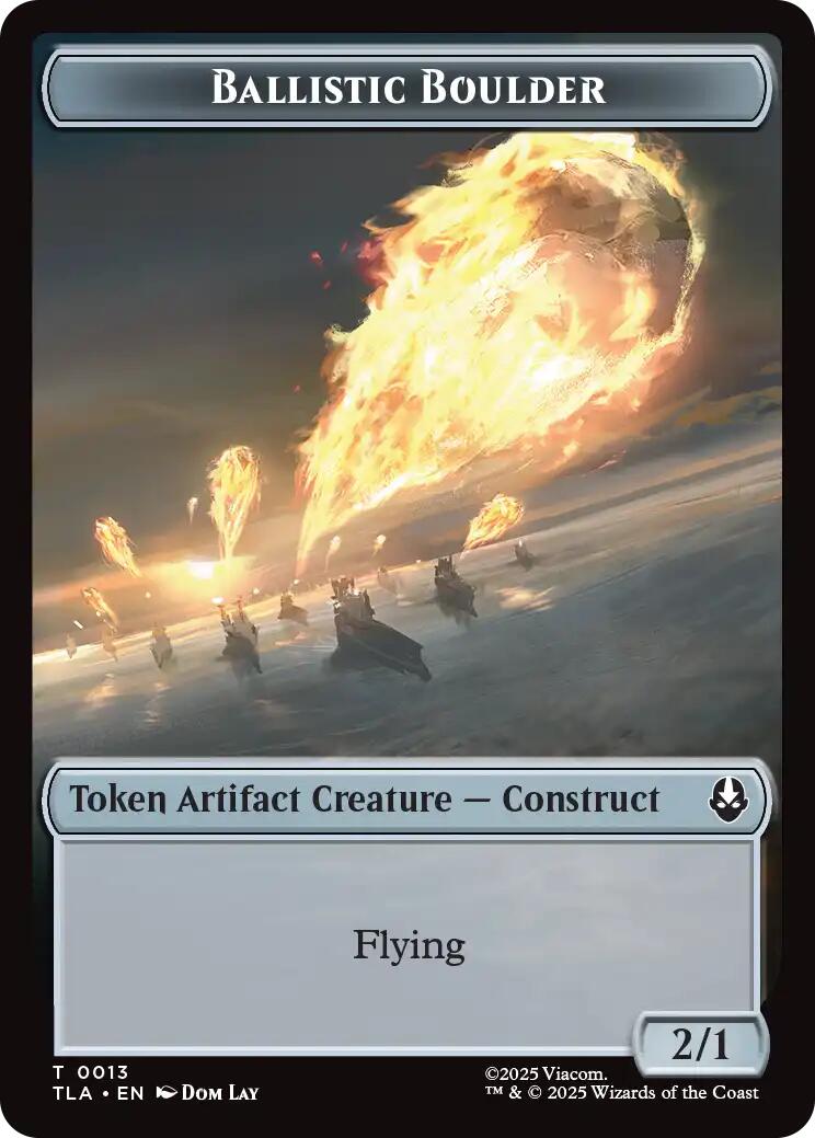 Ballistic Boulder // Soldier (0011) Double-Sided Token [Avatar: The Last Airbender Tokens] | Game Grid - Logan