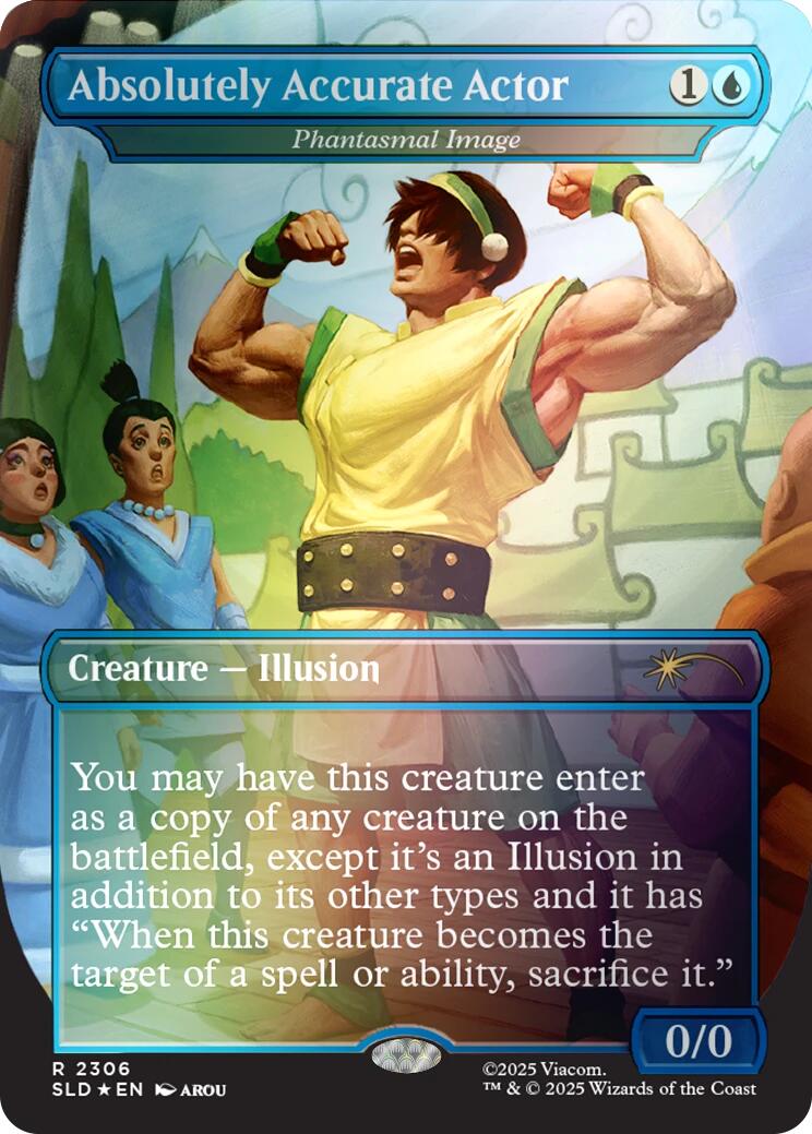 Absolutely Accurate Actor - Phantasmal Image (Rainbow Foil) [Secret Lair Drop Series] | Game Grid - Logan