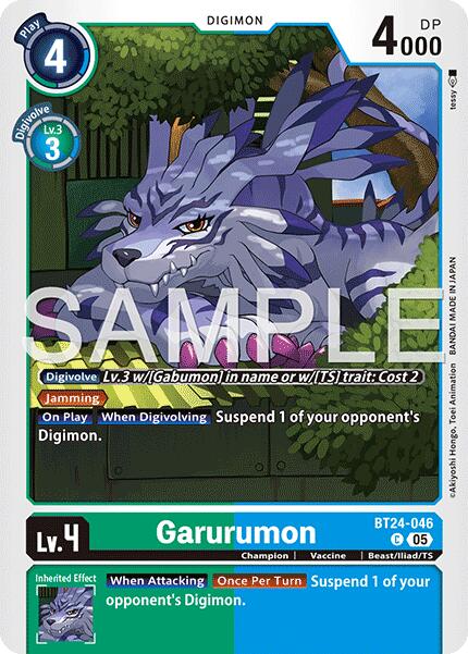 Garurumon [BT24-046] [Time Stranger] | Game Grid - Logan