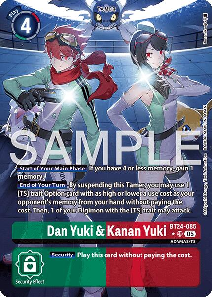 Dan Yuki & Kanan Yuki [BT24-085] (Alternate Art) [Time Stranger] | Game Grid - Logan