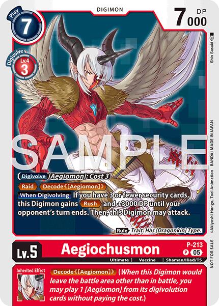 Aegiochusmon [P-213] (Official Store Tournament 2026 Vol. 1) [Promotional Cards] | Game Grid - Logan