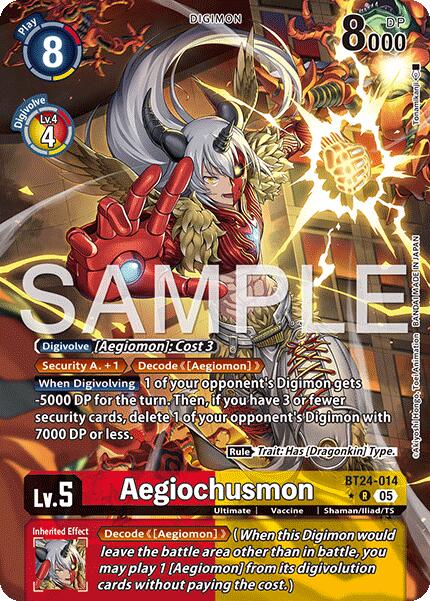 Aegiochusmon [BT24-014] (Alternate Art) [Time Stranger] | Game Grid - Logan