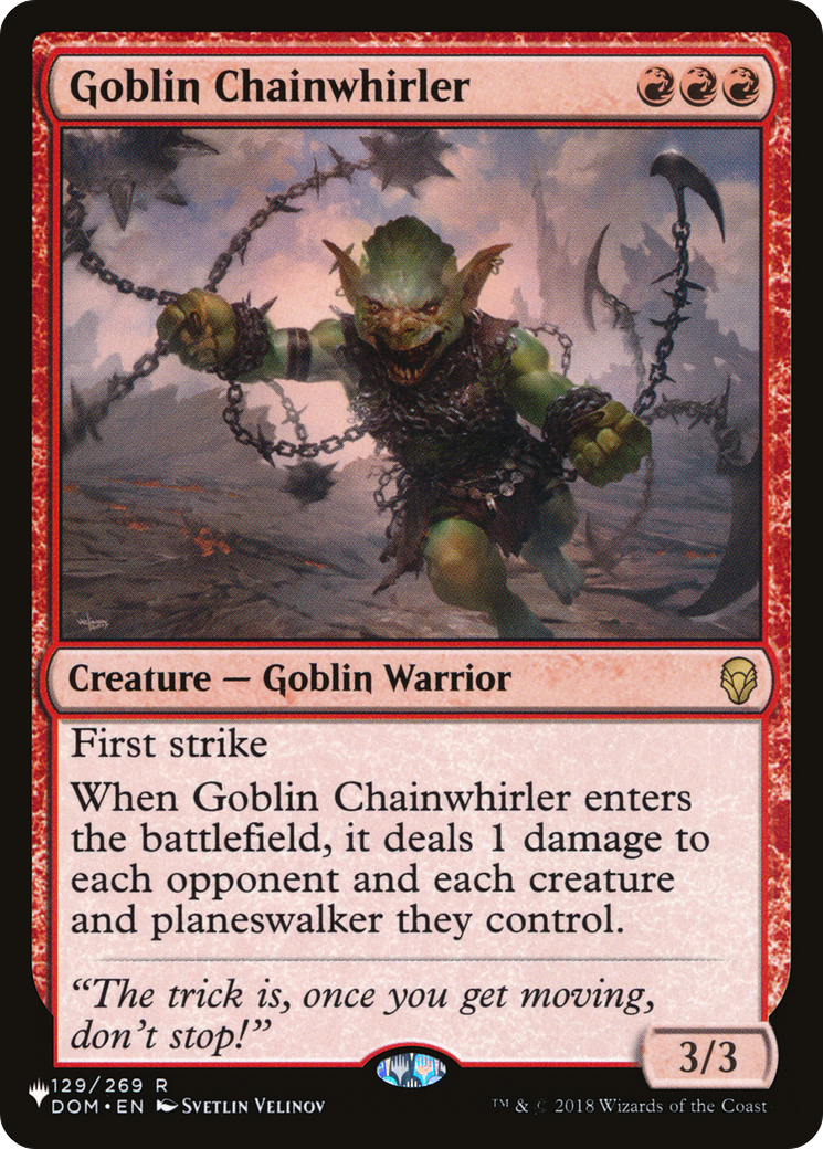Goblin Chainwhirler [The List] | Game Grid - Logan