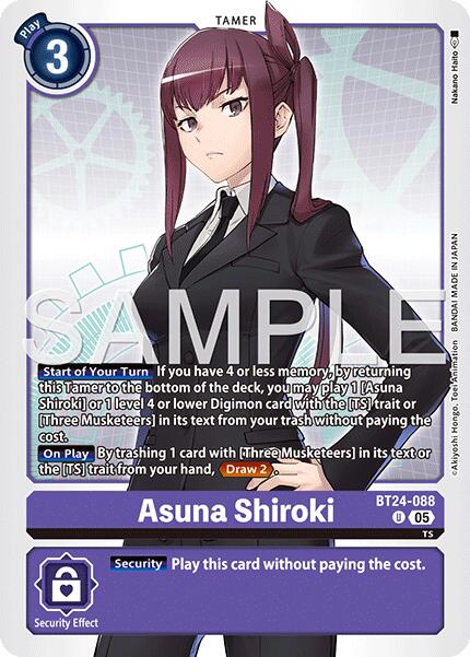 Asuna Shiroki [BT24-088] [Time Stranger] | Game Grid - Logan