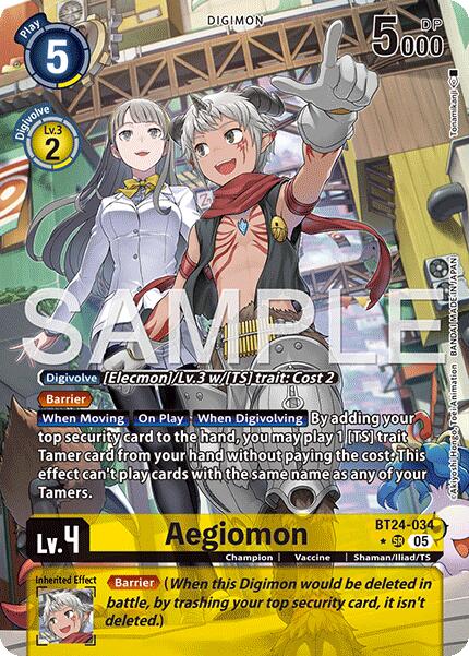 Aegiomon [BT24-034] (Alternate Art) [Time Stranger] | Game Grid - Logan