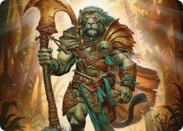 Ajani, Outland Chaperone Art Card [Lorwyn Eclipsed Art Series] | Game Grid - Logan