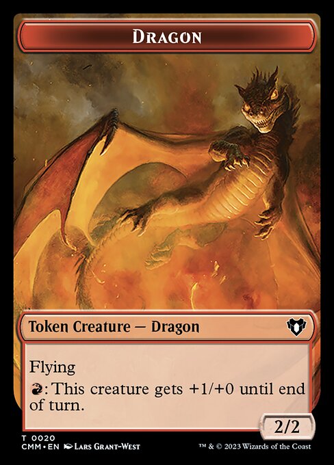 Clue // Dragon (0020) Double-Sided Token [Commander Masters Tokens] | Game Grid - Logan