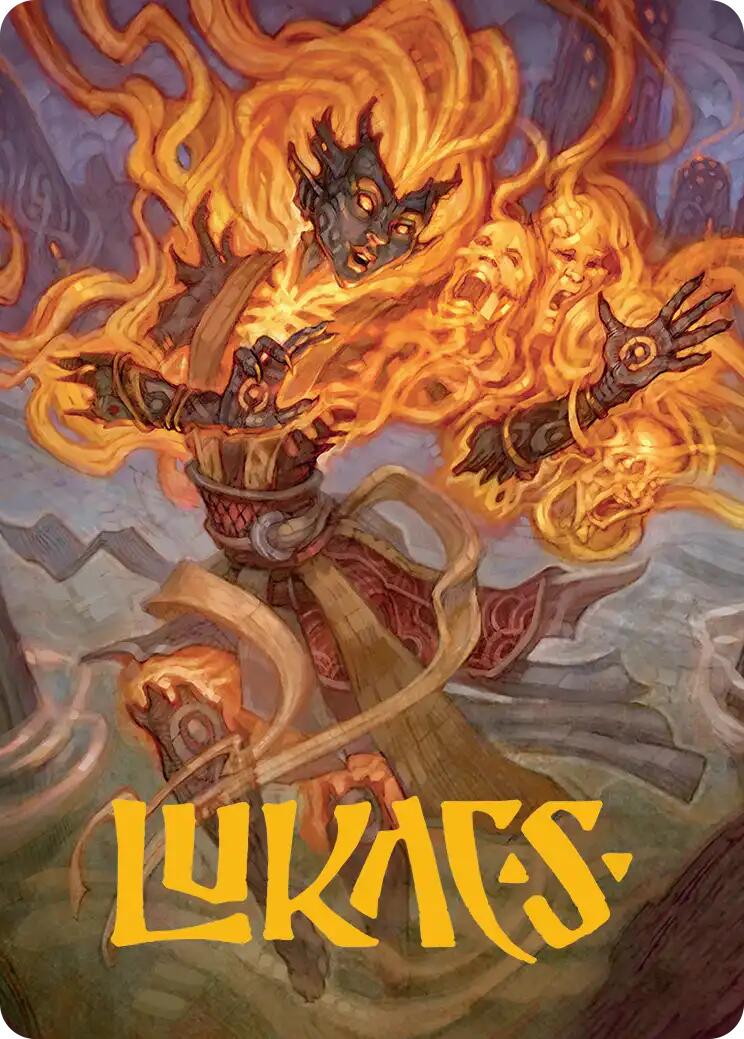 Ashling, Rekindled Art Card (33/54) (Gold-Stamped Signature) [Lorwyn Eclipsed Art Series] | Game Grid - Logan