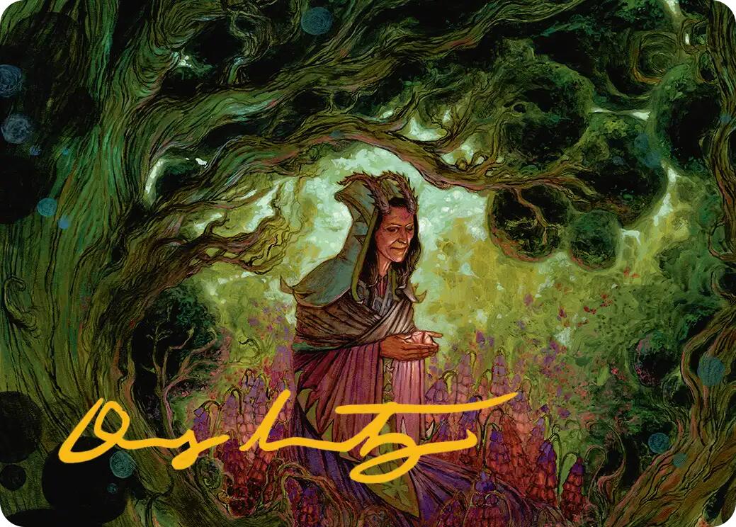 Bloom Tender Art Card (Gold-Stamped Signature) [Lorwyn Eclipsed Art Series] | Game Grid - Logan