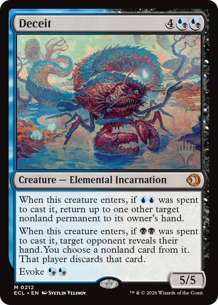 Deceit [Lorwyn Eclipsed Promos] | Game Grid - Logan