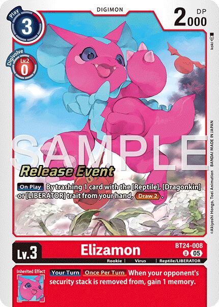 Elizamon [BT24-008] [Time Stranger Release Events Cards] | Game Grid - Logan