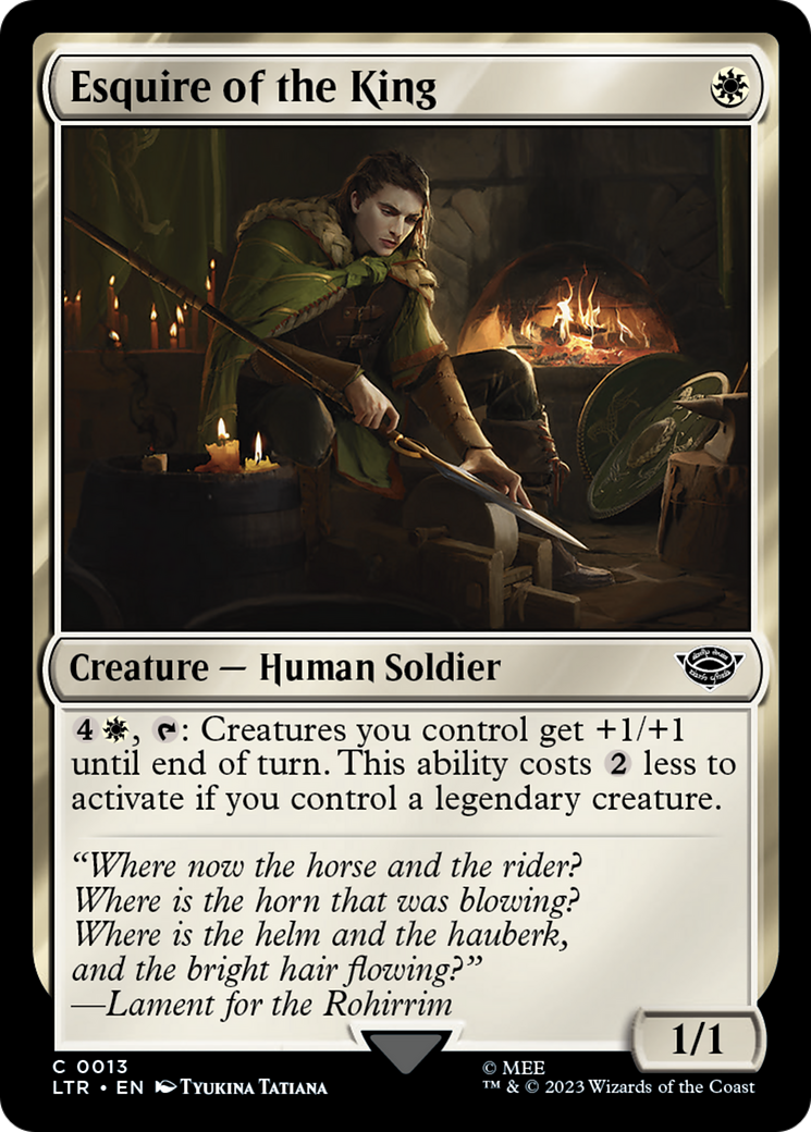 Esquire of the King [The Lord of the Rings: Tales of Middle-Earth] | Game Grid - Logan