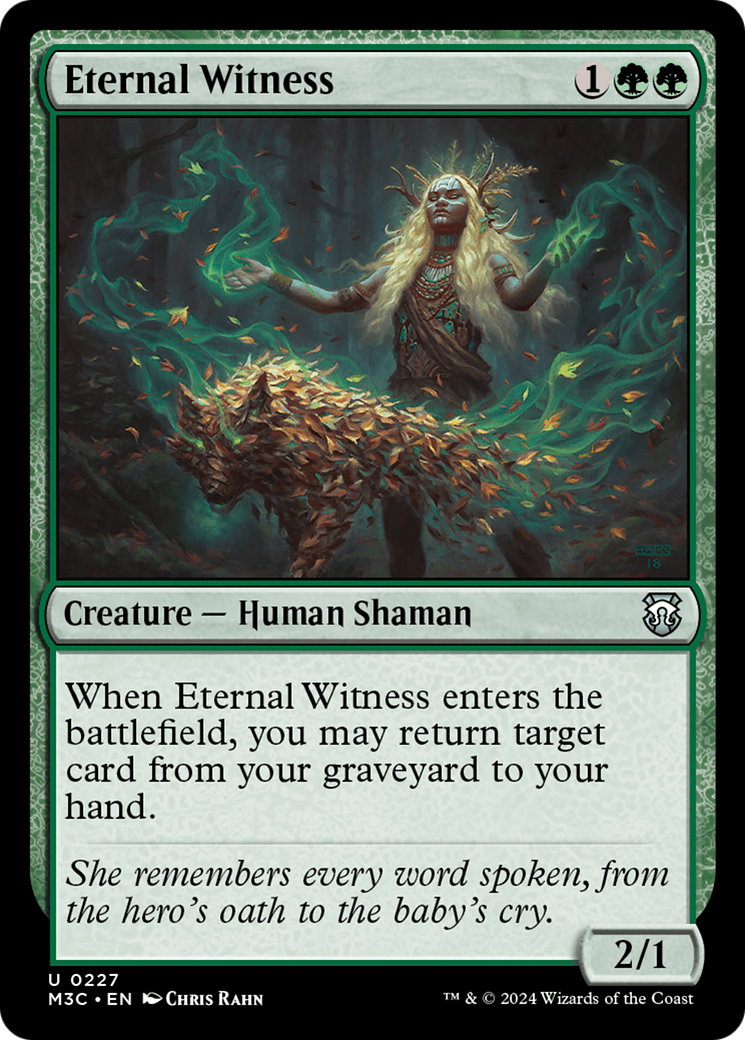 Eternal Witness (Ripple Foil) [Modern Horizons 3 Commander] | Game Grid - Logan