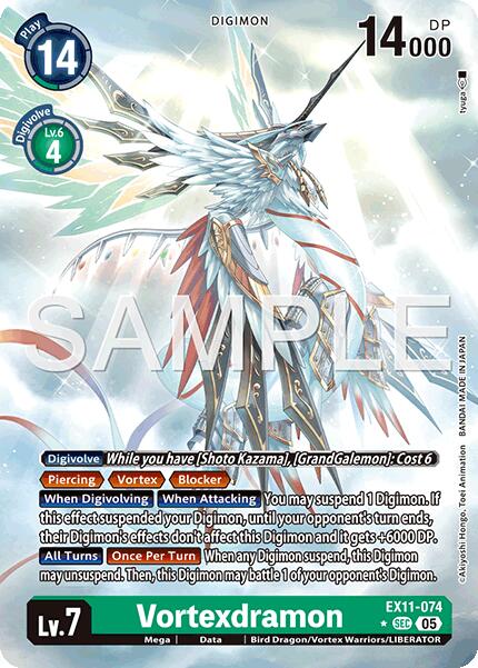 Vortexdramon [EX11-074] (Alternate Art) [Dawn of Liberator] | Game Grid - Logan