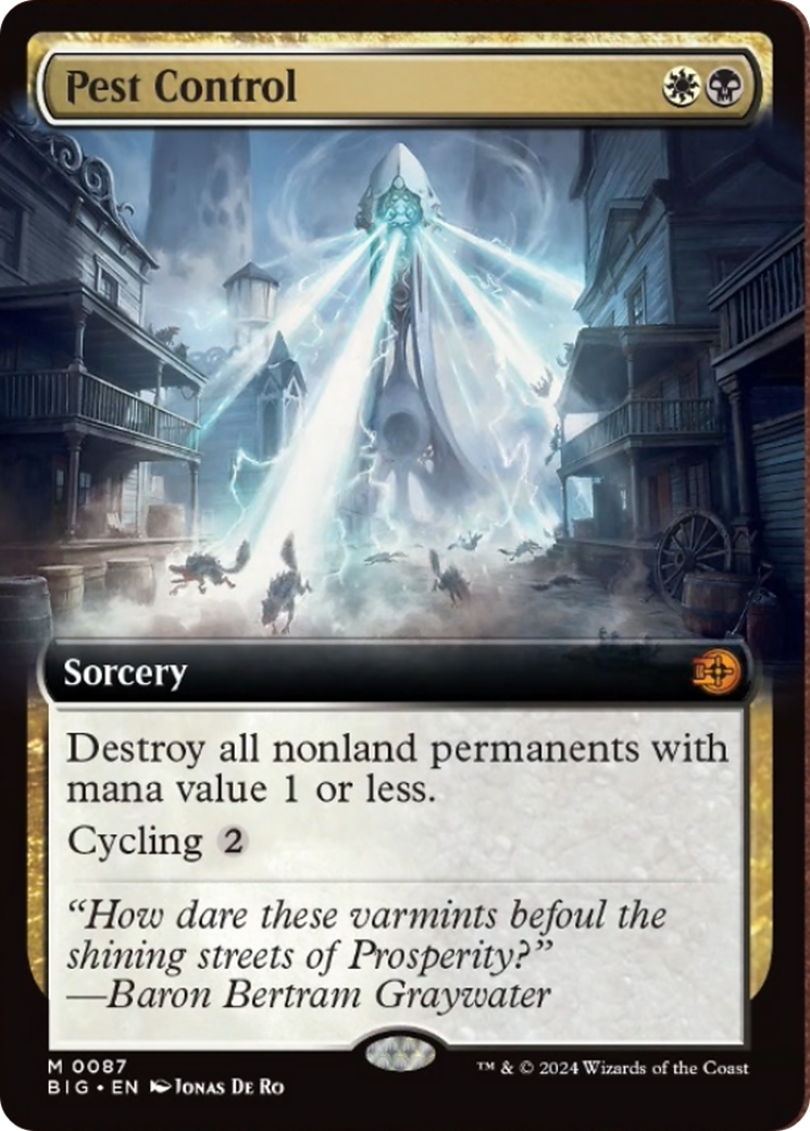 Pest Control (Extended Art) [Outlaws of Thunder Junction: The Big Score] | Game Grid - Logan