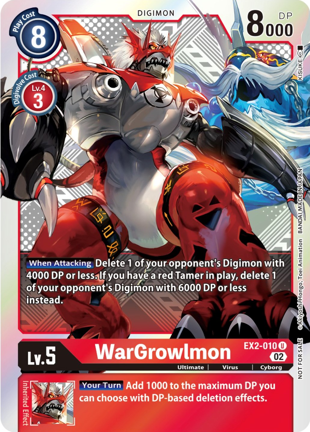 WarGrowlmon [EX2-010] (Xros Encounter Pre-Release) [Digital Hazard Promos] | Game Grid - Logan