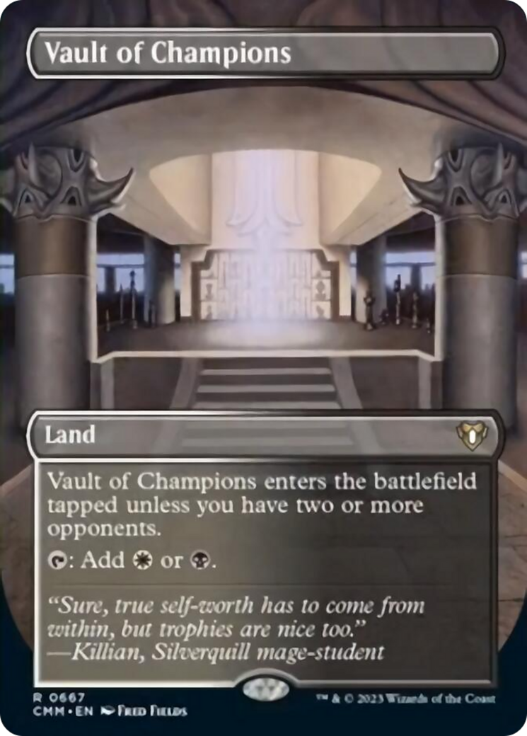 Vault of Champions (Borderless Alternate Art) [Commander Masters] | Game Grid - Logan