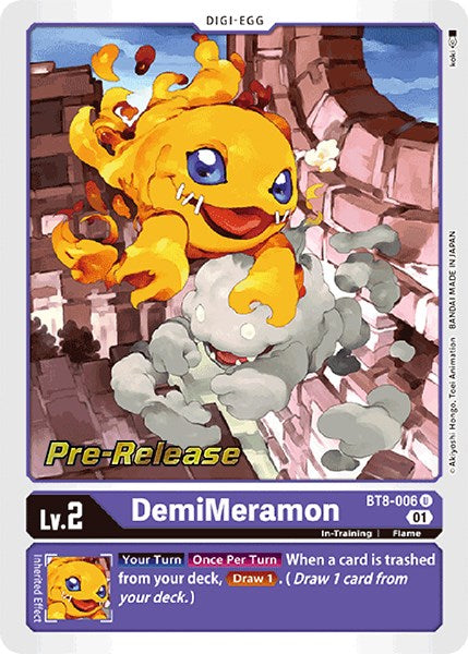 DemiMeramon [BT8-006] [New Awakening Pre-Release Cards] | Game Grid - Logan