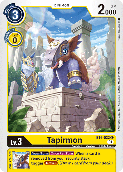 Tapirmon [BT6-032] [Double Diamond] | Game Grid - Logan