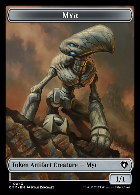 Saproling // Myr Double-Sided Token [Commander Masters Tokens] | Game Grid - Logan