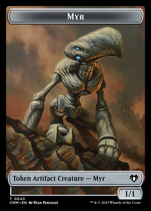 Servo // Myr Double-Sided Token [Commander Masters Tokens] | Game Grid - Logan