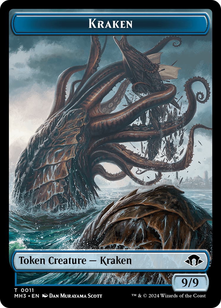 Kraken // Energy Reserve Double-Sided Token [Modern Horizons 3 Tokens] | Game Grid - Logan
